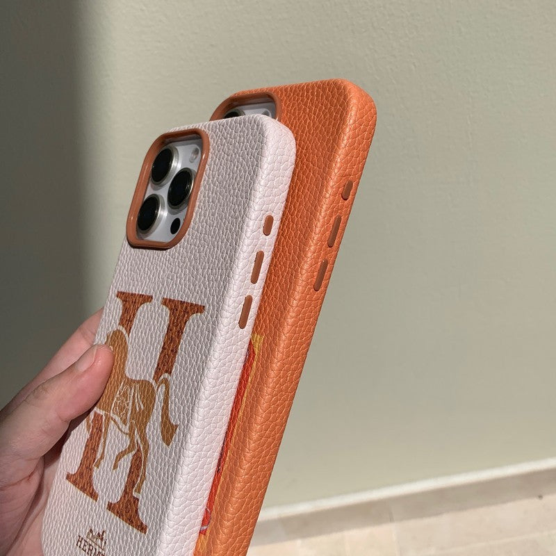 Herm Leather iPhone Case - Iphonecasehouse