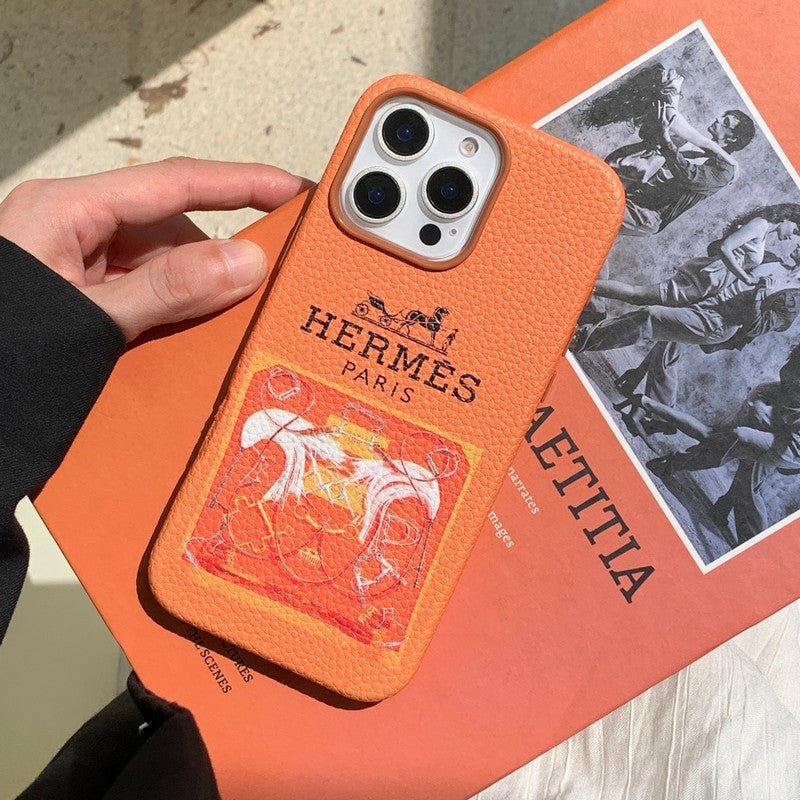 Herm Leather iPhone Case - Iphonecasehouse