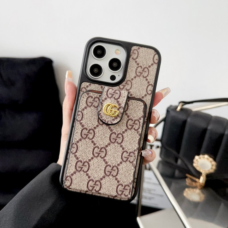 GG Card Bag Crossbody Chain iPhone Case - Iphonecasehouse