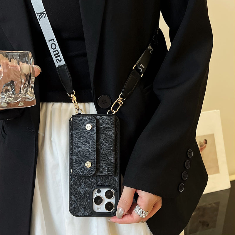 Lou Card Bag Chain Black iPhone Case - Iphonecasehouse