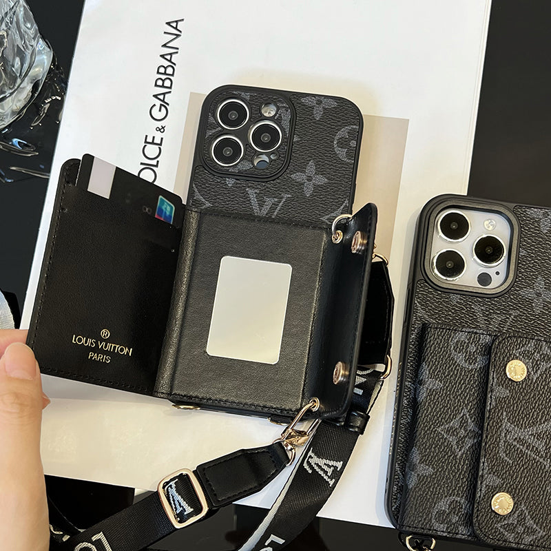 Lou Card Bag Chain Black iPhone Case - Iphonecasehouse