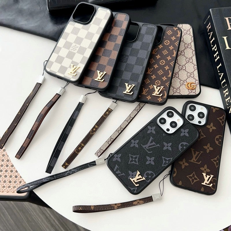 Lou Classic Brown Hand Chain iPhone Case - Iphonecasehouse