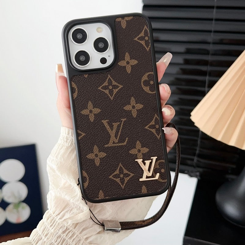 Lou Classic Brown Hand Chain iPhone Case - Iphonecasehouse