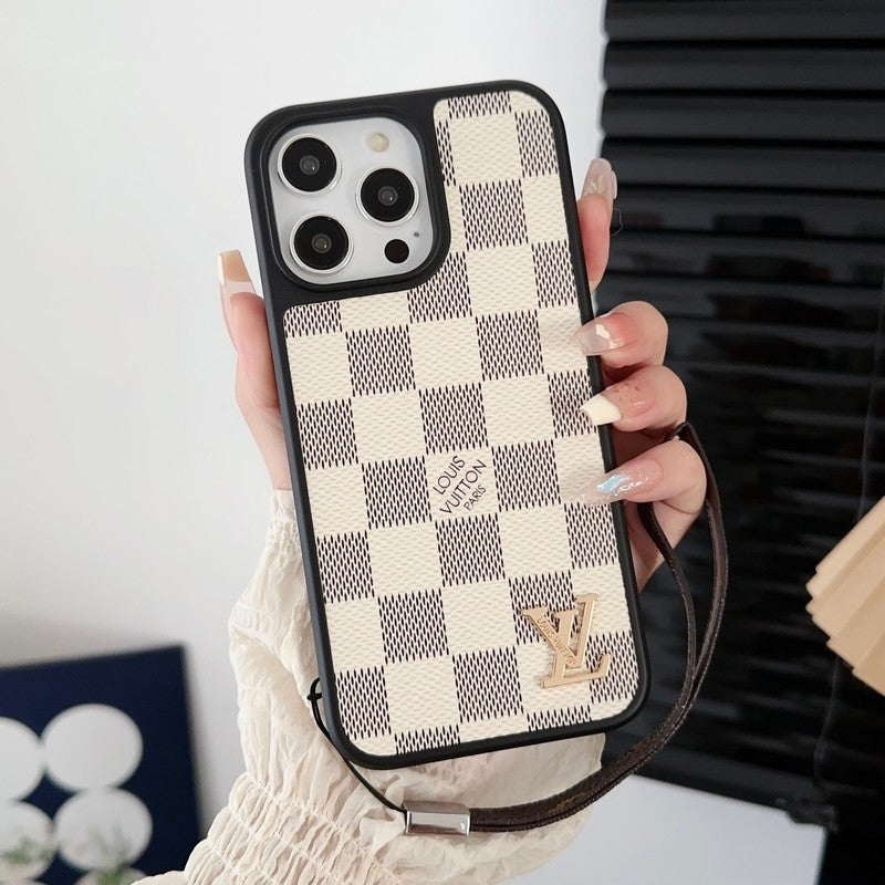 Lou Black & White Hand Chain iPhone Case - Iphonecasehouse