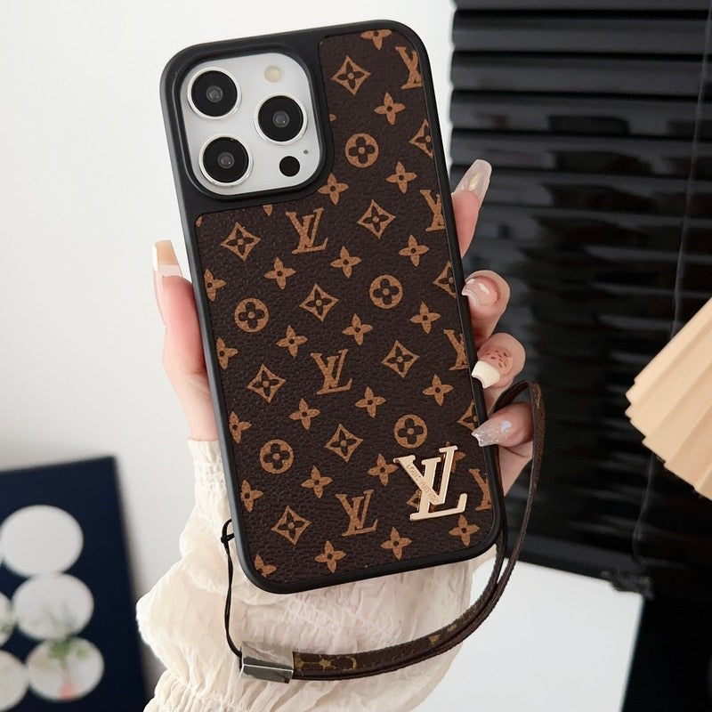Lou Classic Brown Hand Chain iPhone Case - Iphonecasehouse