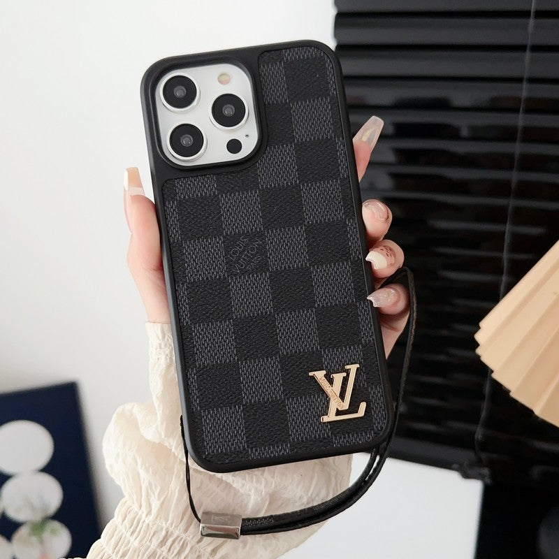 Lou Black & White Hand Chain iPhone Case - Iphonecasehouse