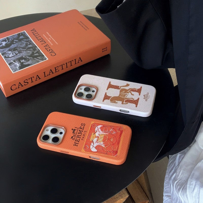 Herm Leather iPhone Case - Iphonecasehouse