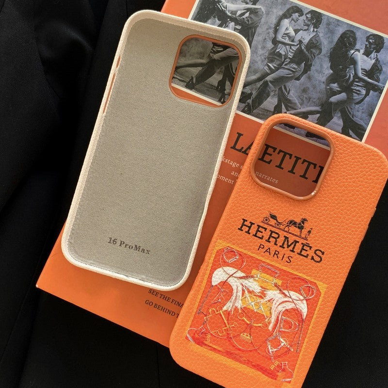 Herm Leather iPhone Case - Iphonecasehouse