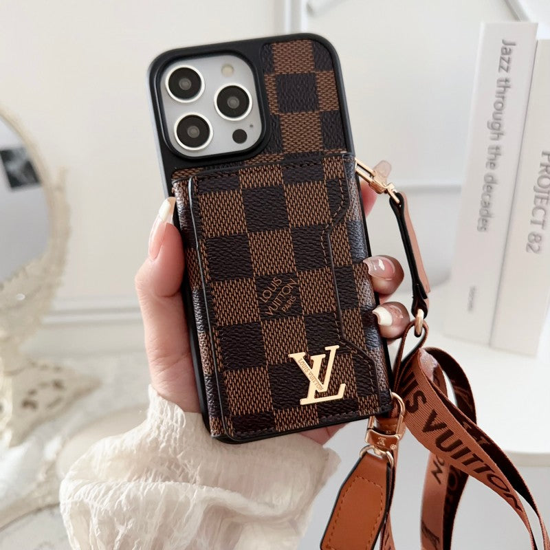 Lou Side Card Bag Crossbody Chain iPhone Case - Iphonecasehouse