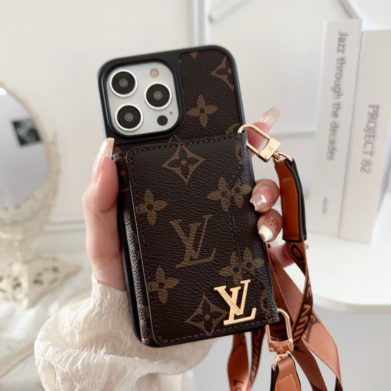 Lou Side Card Bag Crossbody Chain iPhone Case - Iphonecasehouse