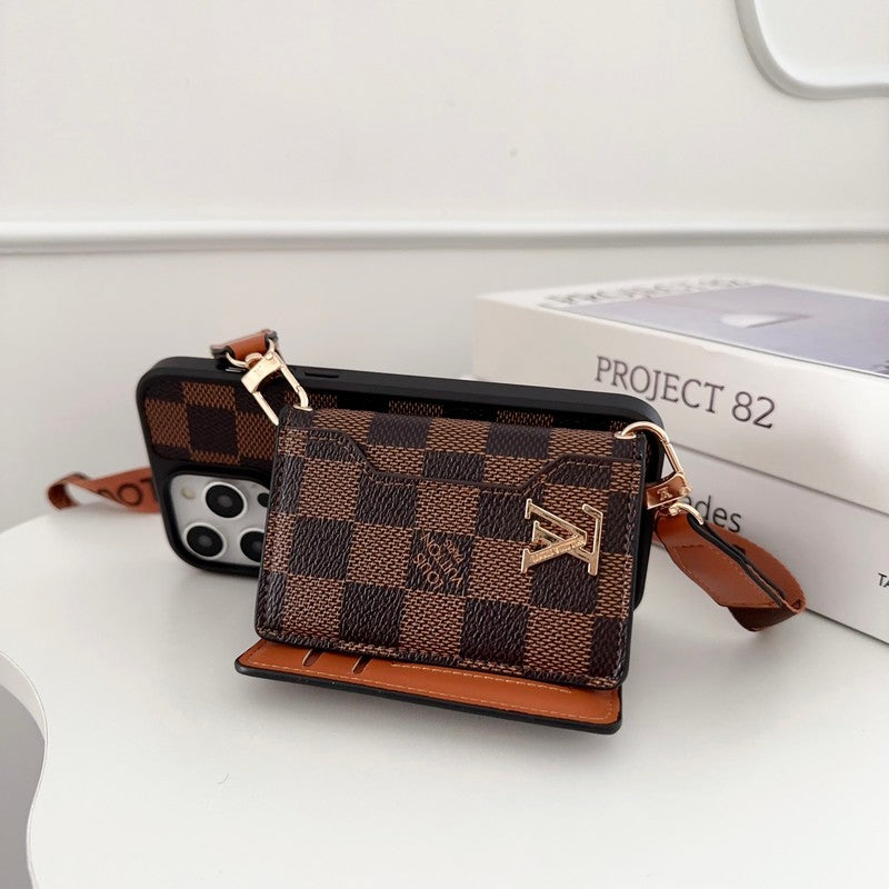 Lou Side Card Bag Crossbody Chain iPhone Case - Iphonecasehouse