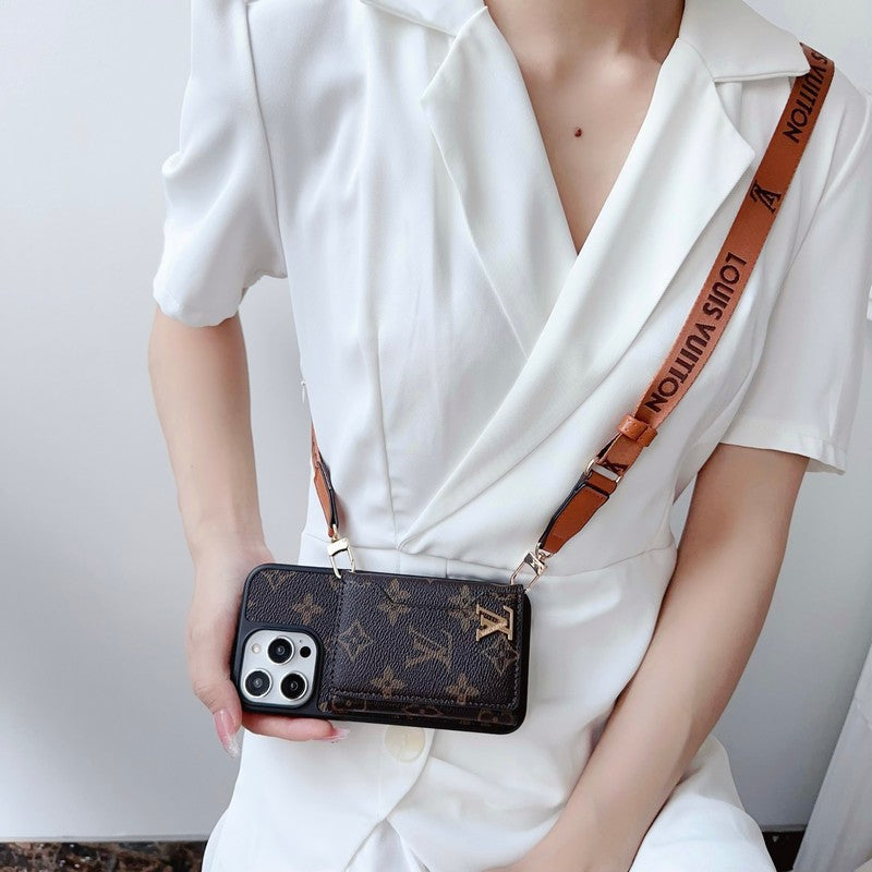 Lou Side Card Bag Crossbody Chain iPhone Case - Iphonecasehouse