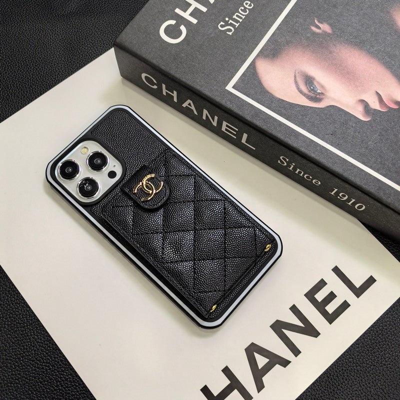 C.C Crossbody Leather iPhone Case - Iphonecasehouse