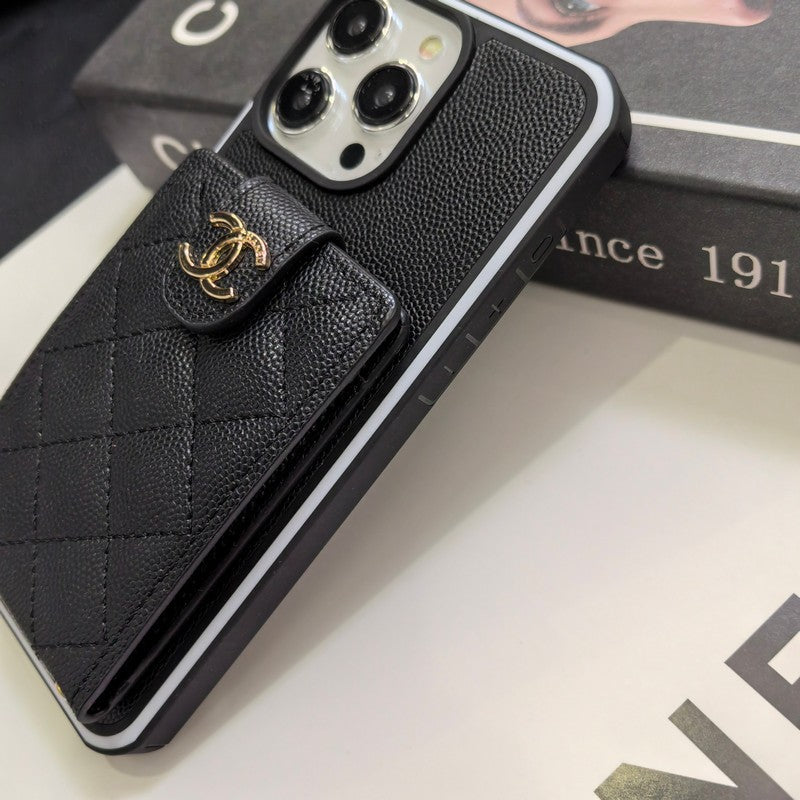 C.C Crossbody Leather iPhone Case - Iphonecasehouse