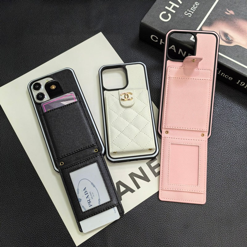 C.C Crossbody Leather iPhone Case - Iphonecasehouse