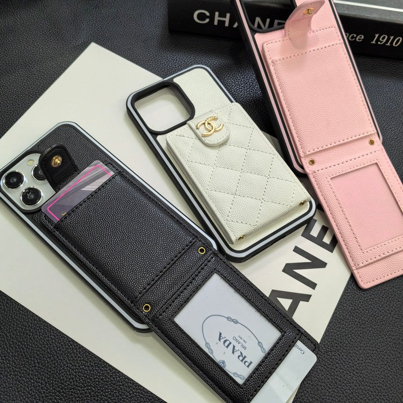 C.C Crossbody Leather iPhone Case - Iphonecasehouse