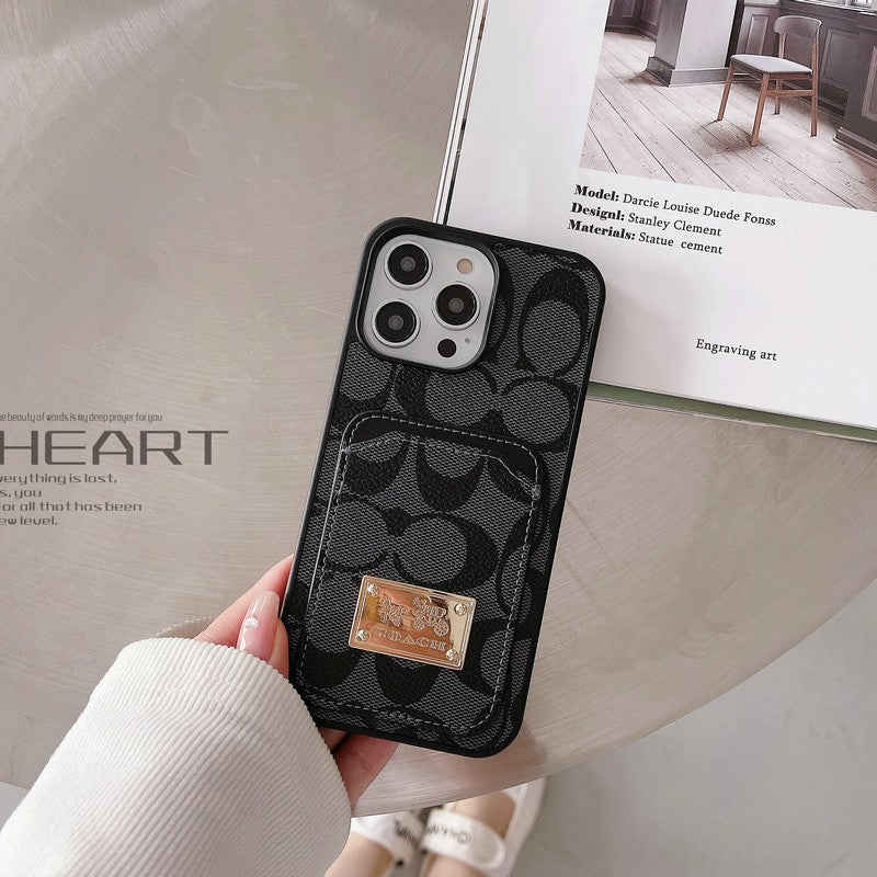 Coa Card Bag Leather iPhone Case - Iphonecasehouse