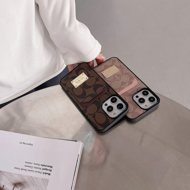 Coa Card Bag Leather iPhone Case - Iphonecasehouse