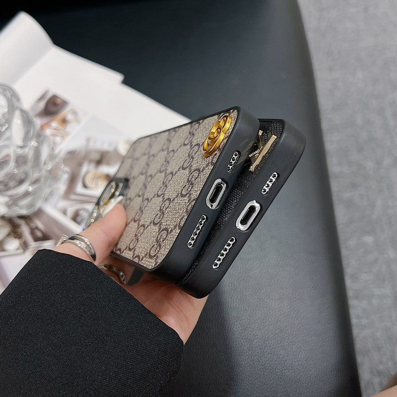 Lou Classic Leather iPhone Case - Iphonecasehouse