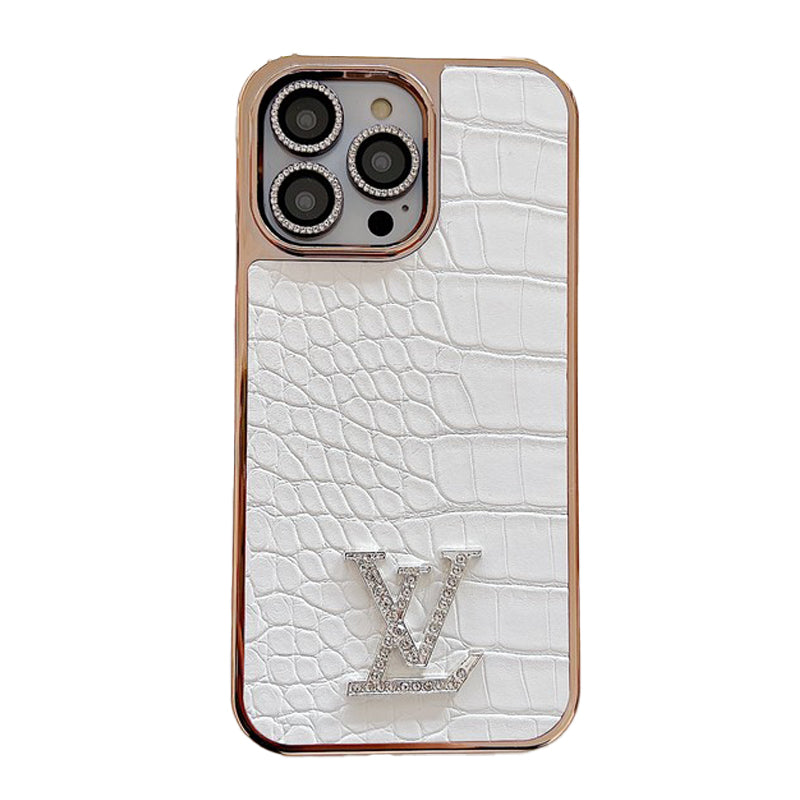 Lou Diamond Logo Rose Gold iPhone Case - Iphonecasehouse