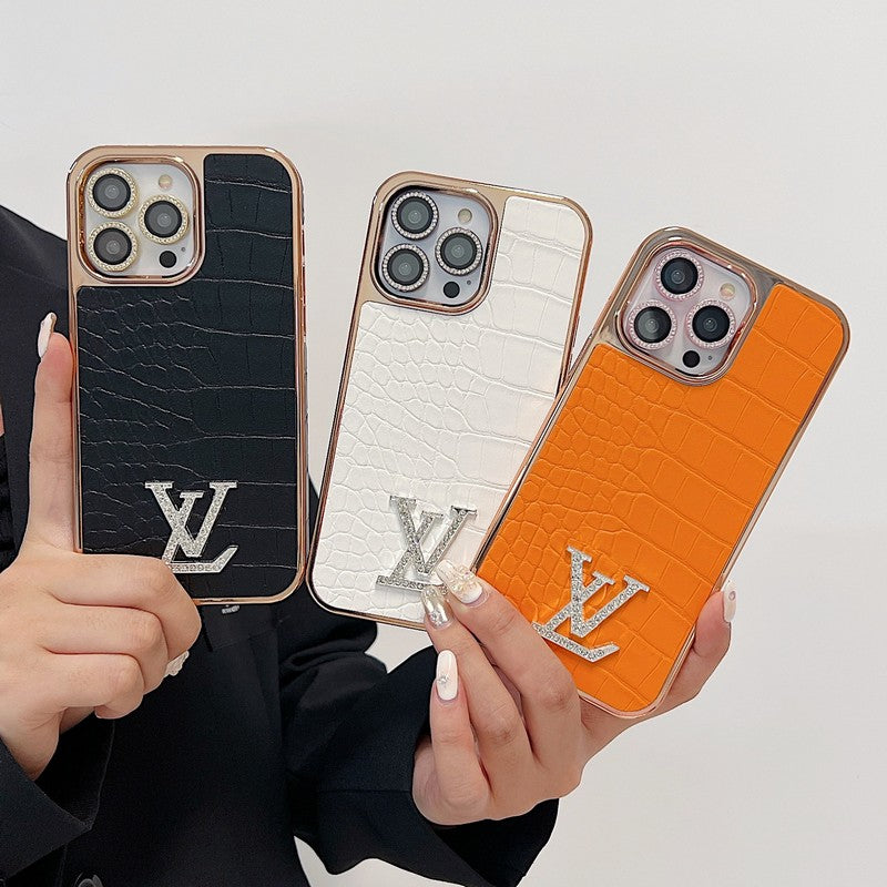 Lou Diamond Logo Rose Gold iPhone Case - Iphonecasehouse
