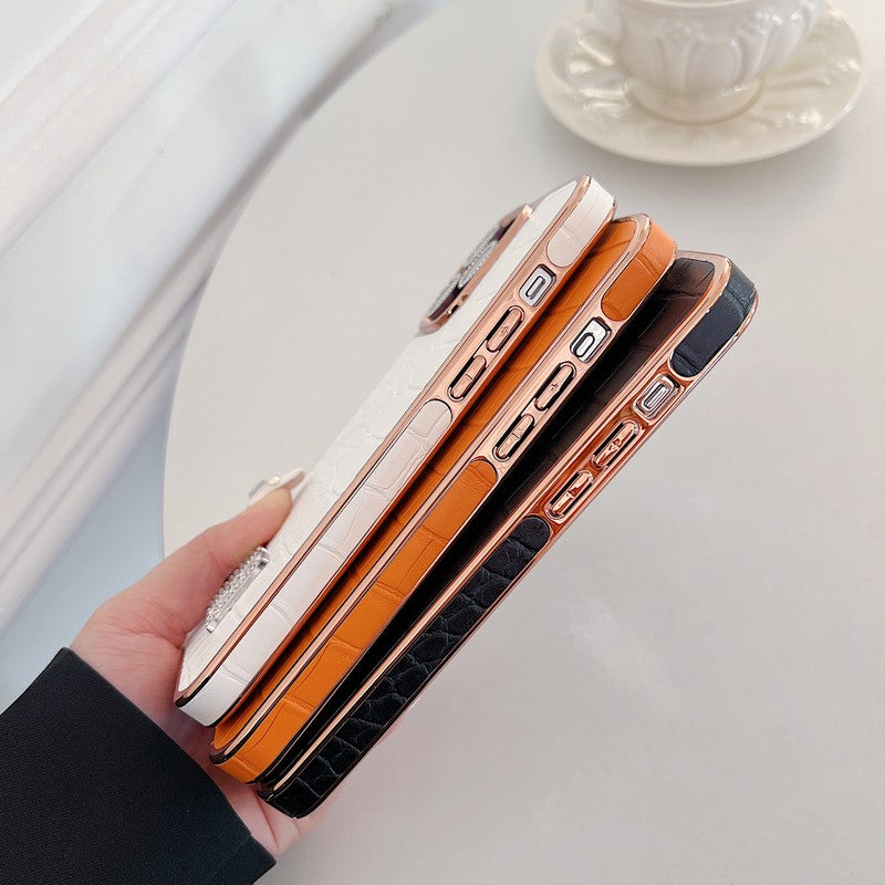 Herm Diamond Logo Rose Gold iPhone Case - Iphonecasehouse