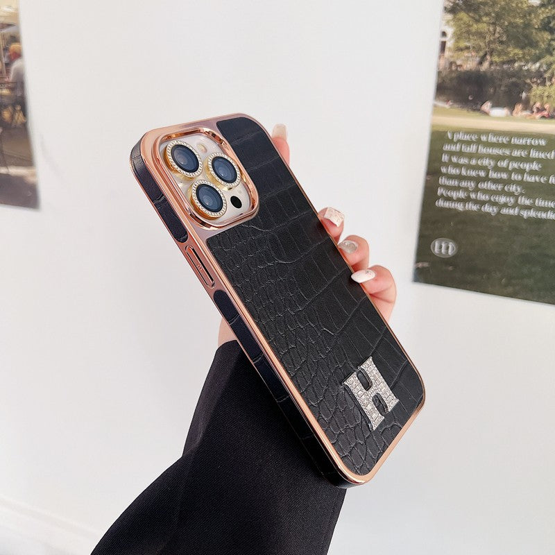 Herm Diamond Logo Rose Gold iPhone Case - Iphonecasehouse
