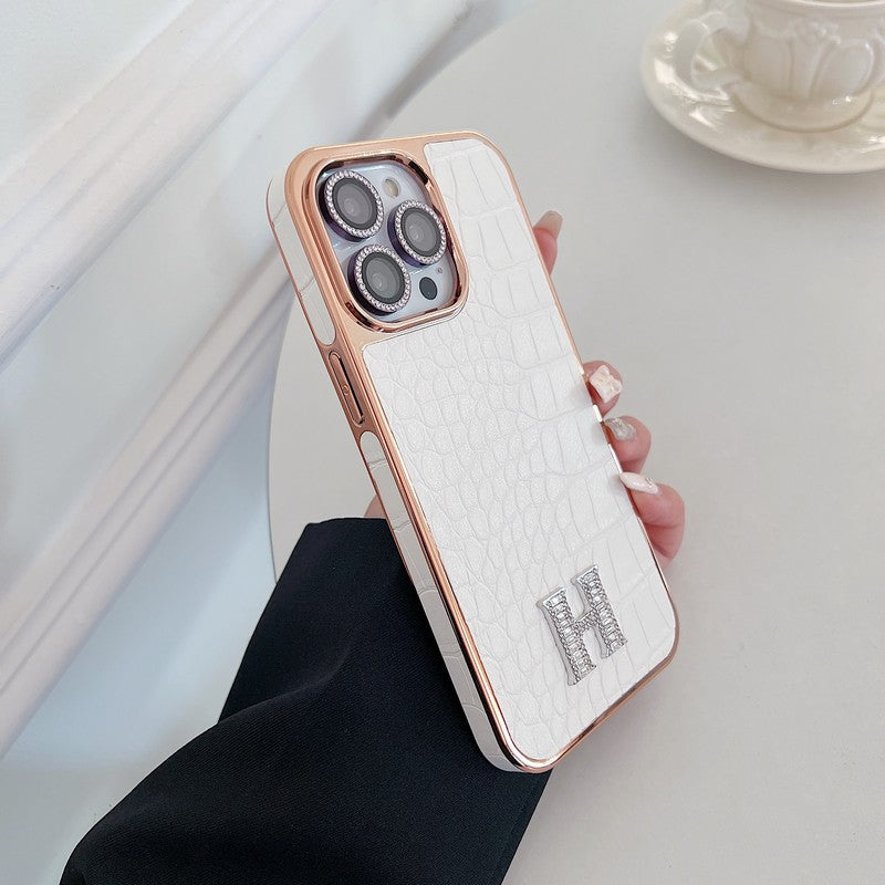 Herm Diamond Logo Rose Gold iPhone Case - Iphonecasehouse