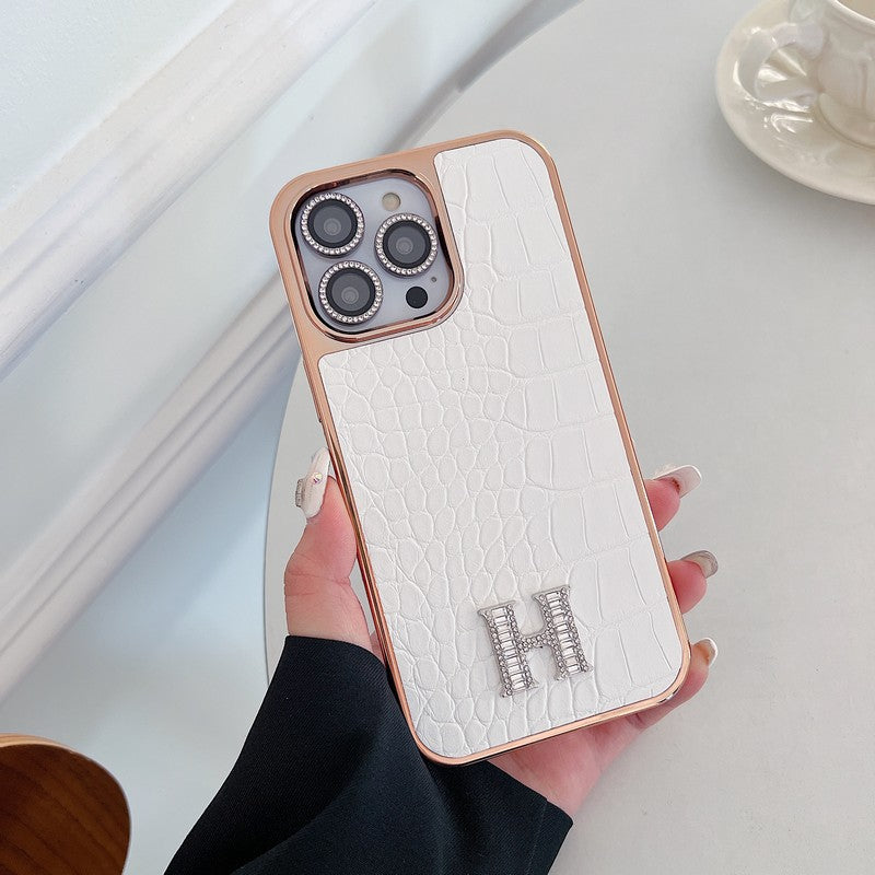 Herm Diamond Logo Rose Gold iPhone Case - Iphonecasehouse