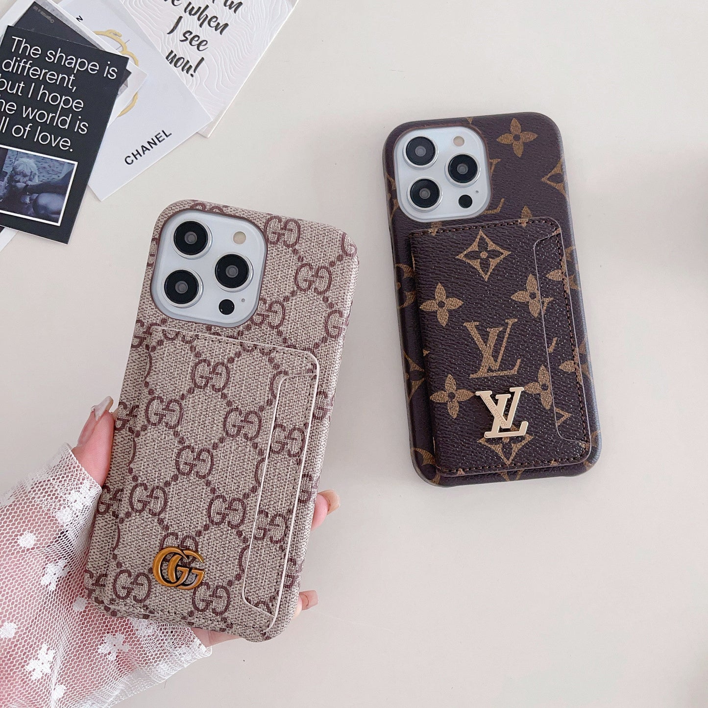 GG Card Holder iPhone Case - Iphonecasehouse