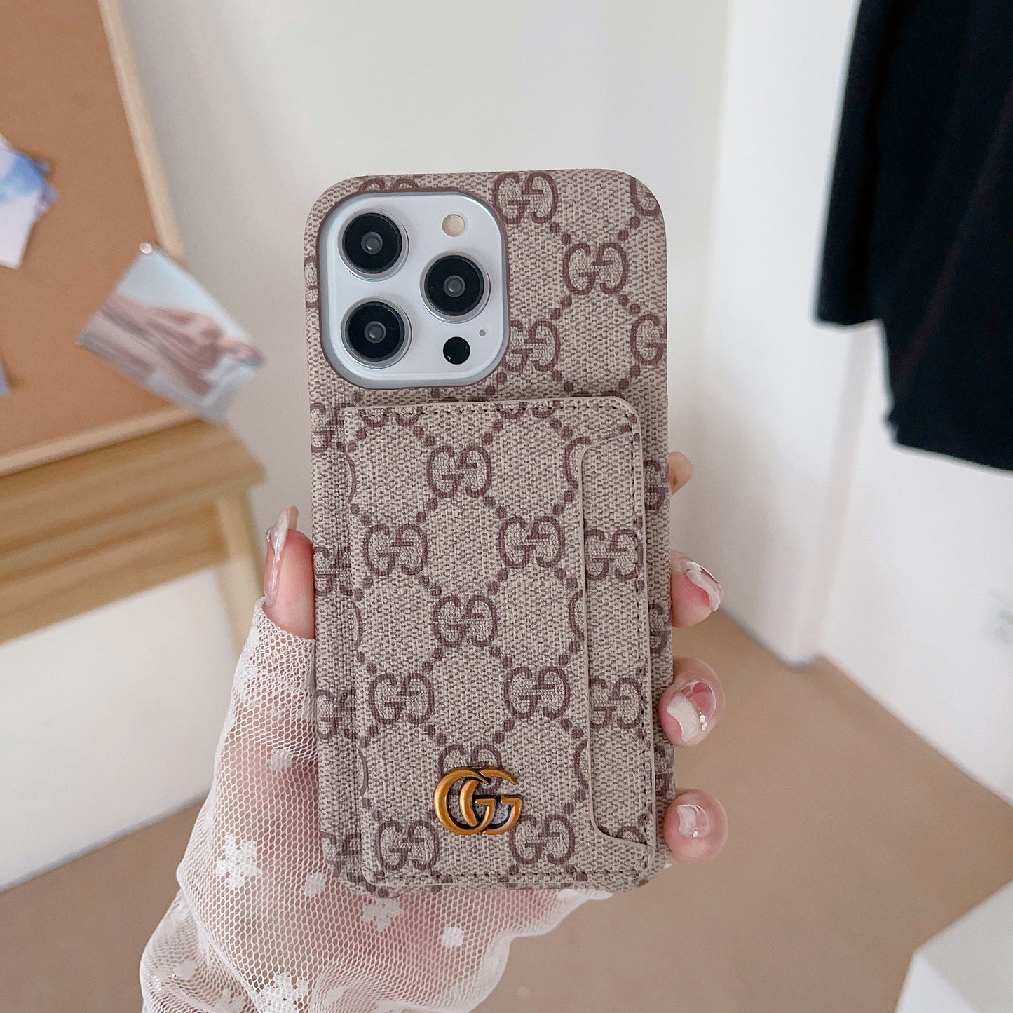 GG Card Holder iPhone Case - Iphonecasehouse