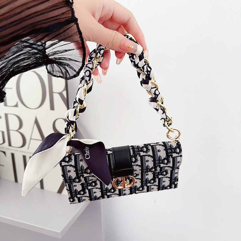 CD Bag Scarves Chain iPhone Case - Iphonecasehouse