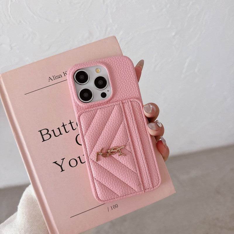 Saint Card Bag Leather iPhone Case - Iphonecasehouse