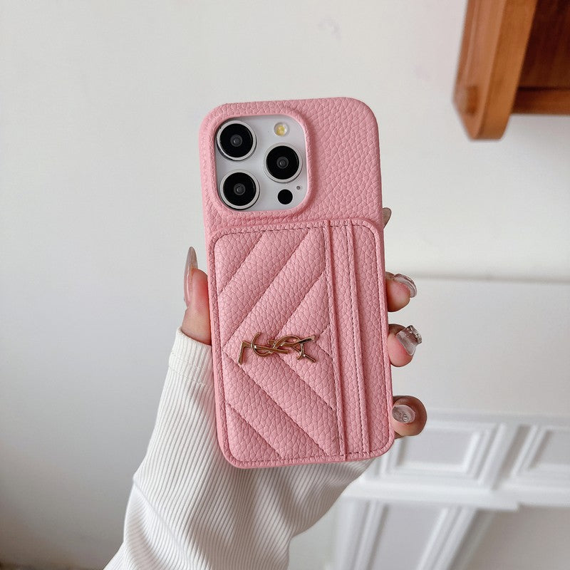 Saint Card Bag Leather iPhone Case - Iphonecasehouse