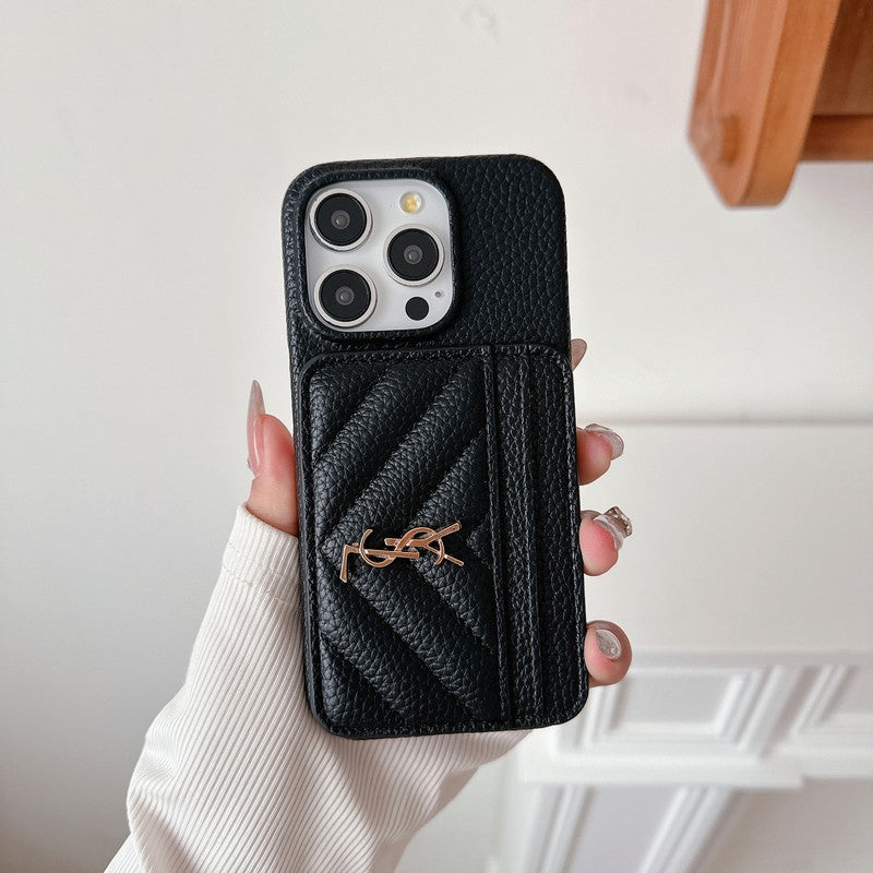 Saint Card Bag Leather iPhone Case - Iphonecasehouse
