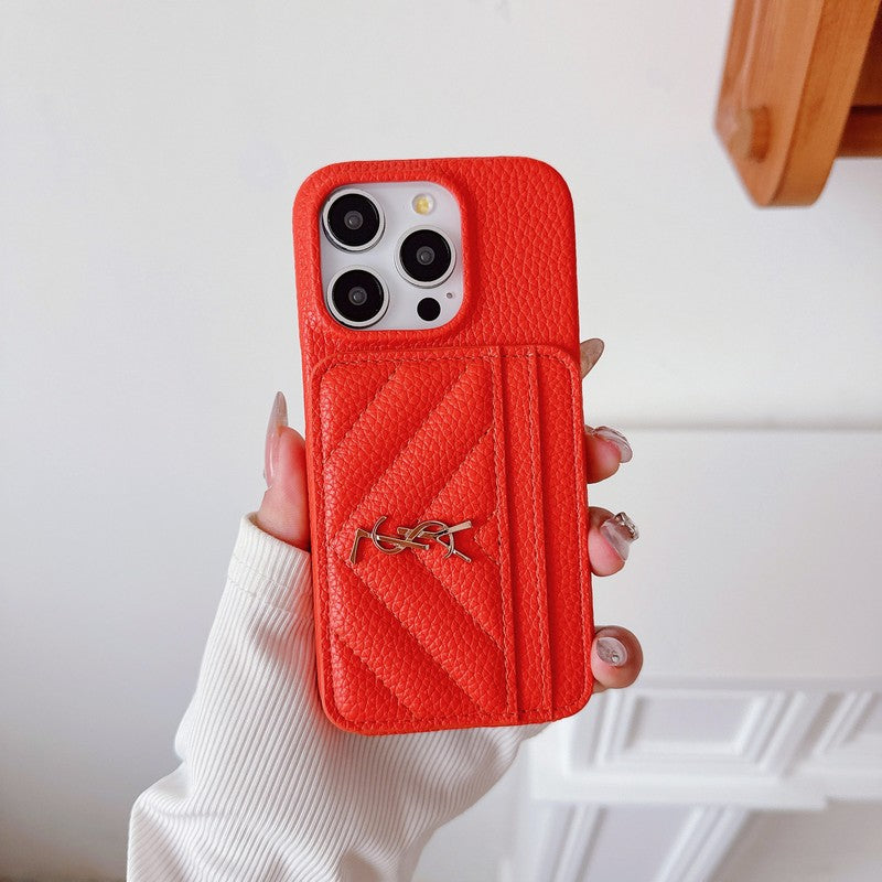 Saint Card Bag Leather iPhone Case - Iphonecasehouse