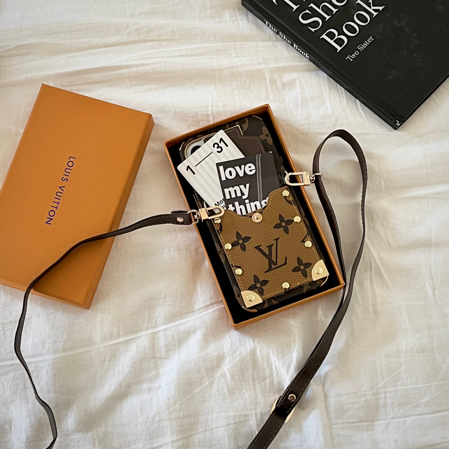Lou Chain Leather iPhone Case - Iphonecasehouse