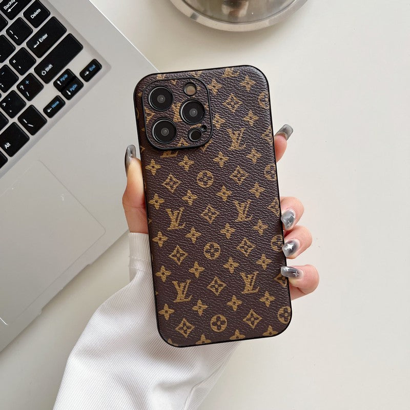 Lou Classic Color Leather iPhone Case - Iphonecasehouse
