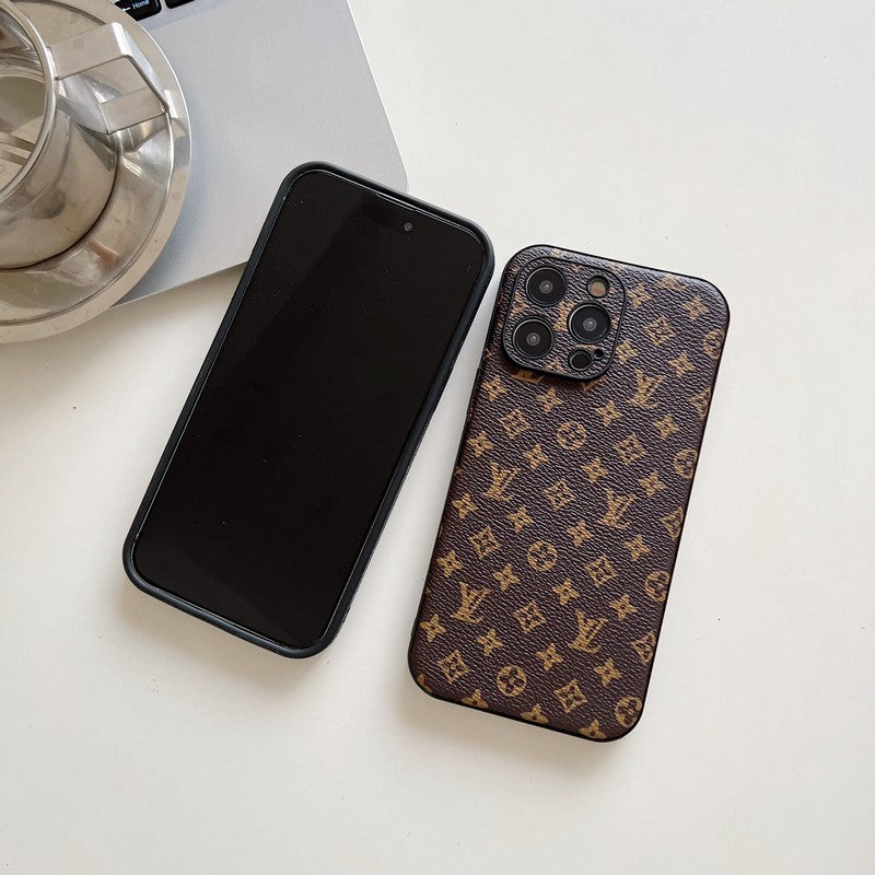 Lou Classic Color Leather iPhone Case - Iphonecasehouse