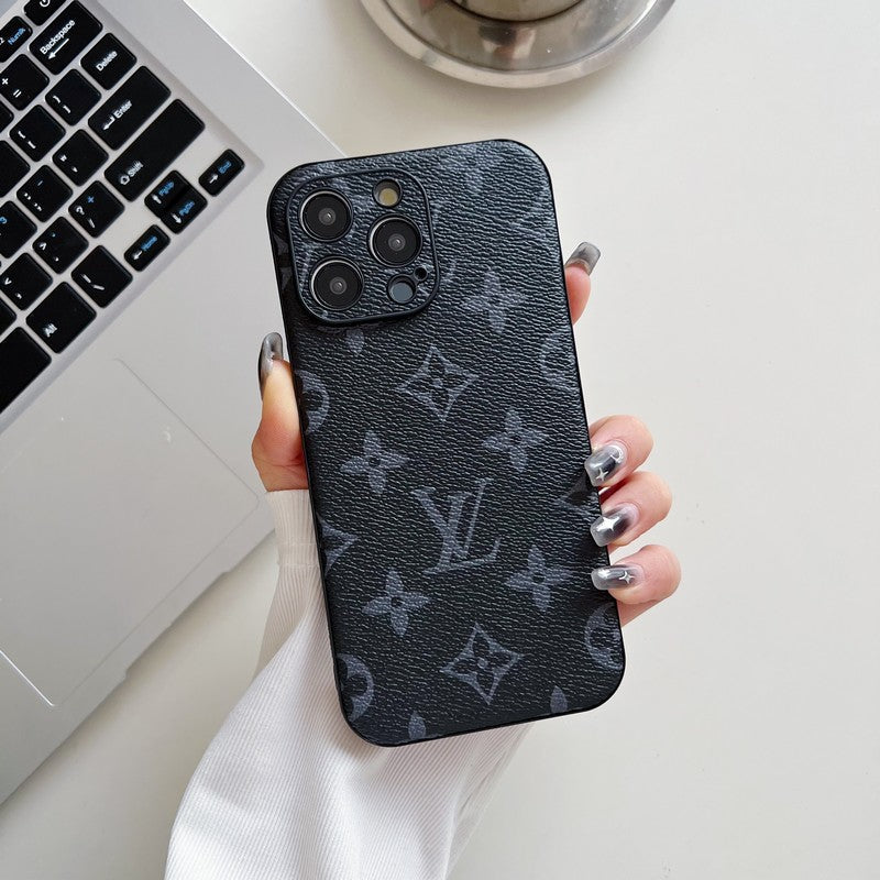 Lou Classic Color Leather iPhone Case - Iphonecasehouse