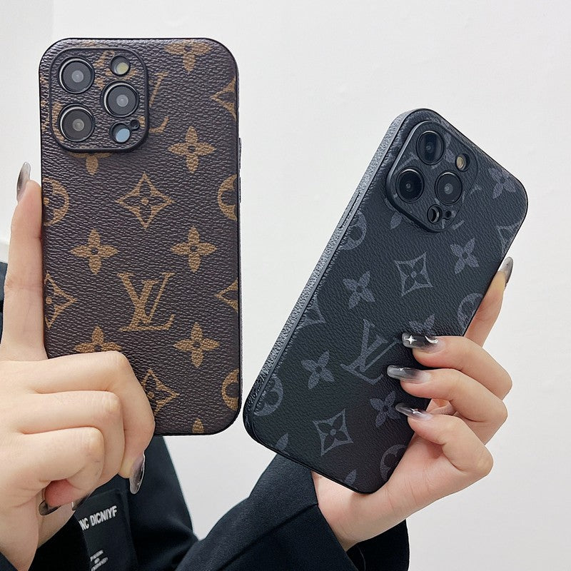 Lou Classic Color Leather iPhone Case - Iphonecasehouse
