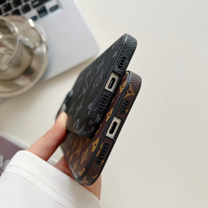 Lou Classic Color Leather iPhone Case - Iphonecasehouse