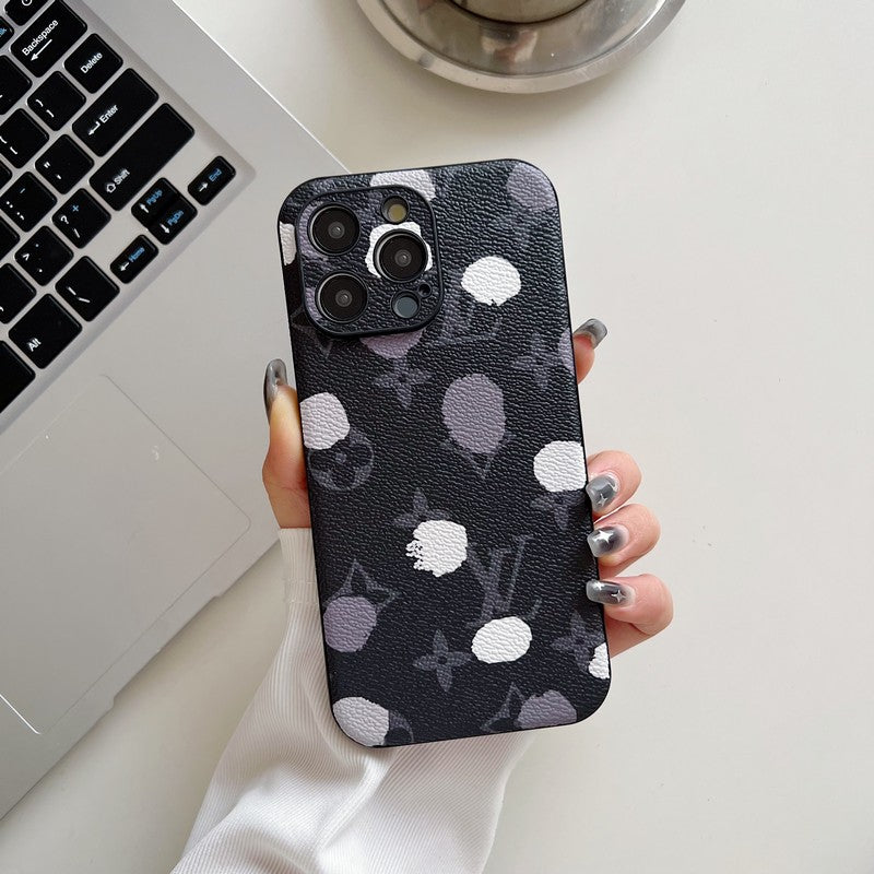 Lou Classic Color Leather iPhone Case - Iphonecasehouse