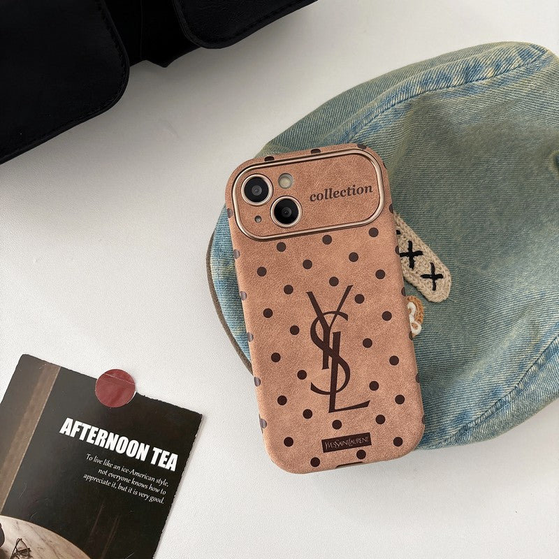 Saint Brown Leather iPhone Case - Iphonecasehouse
