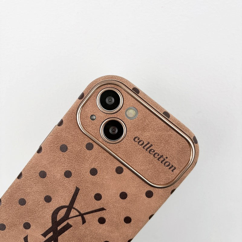 Saint Brown Leather iPhone Case - Iphonecasehouse