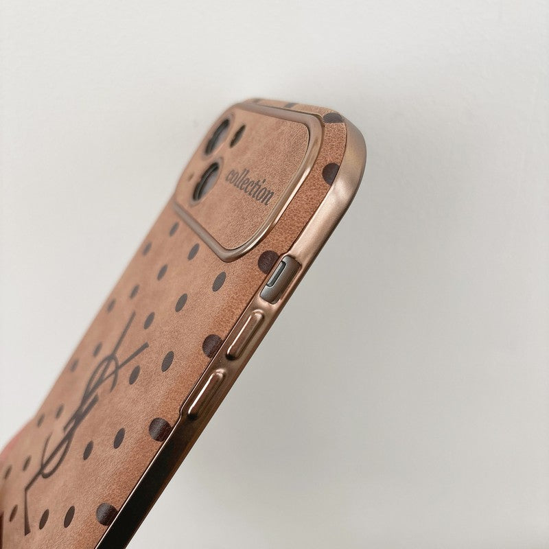 Saint Brown Leather iPhone Case - Iphonecasehouse