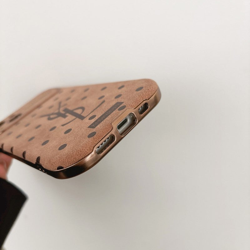 Saint Brown Leather iPhone Case - Iphonecasehouse