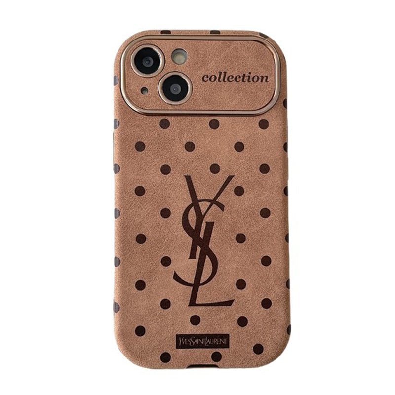 Saint Brown Leather iPhone Case - Iphonecasehouse