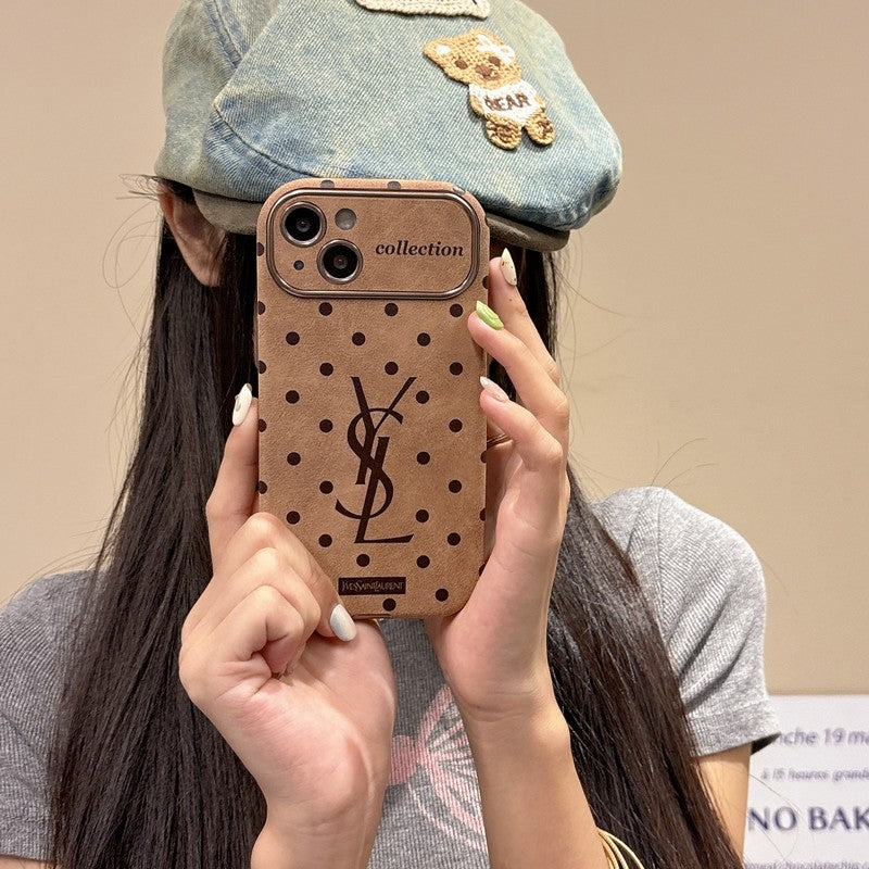 Saint Brown Leather iPhone Case - Iphonecasehouse
