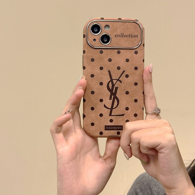 Saint Brown Leather iPhone Case - Iphonecasehouse